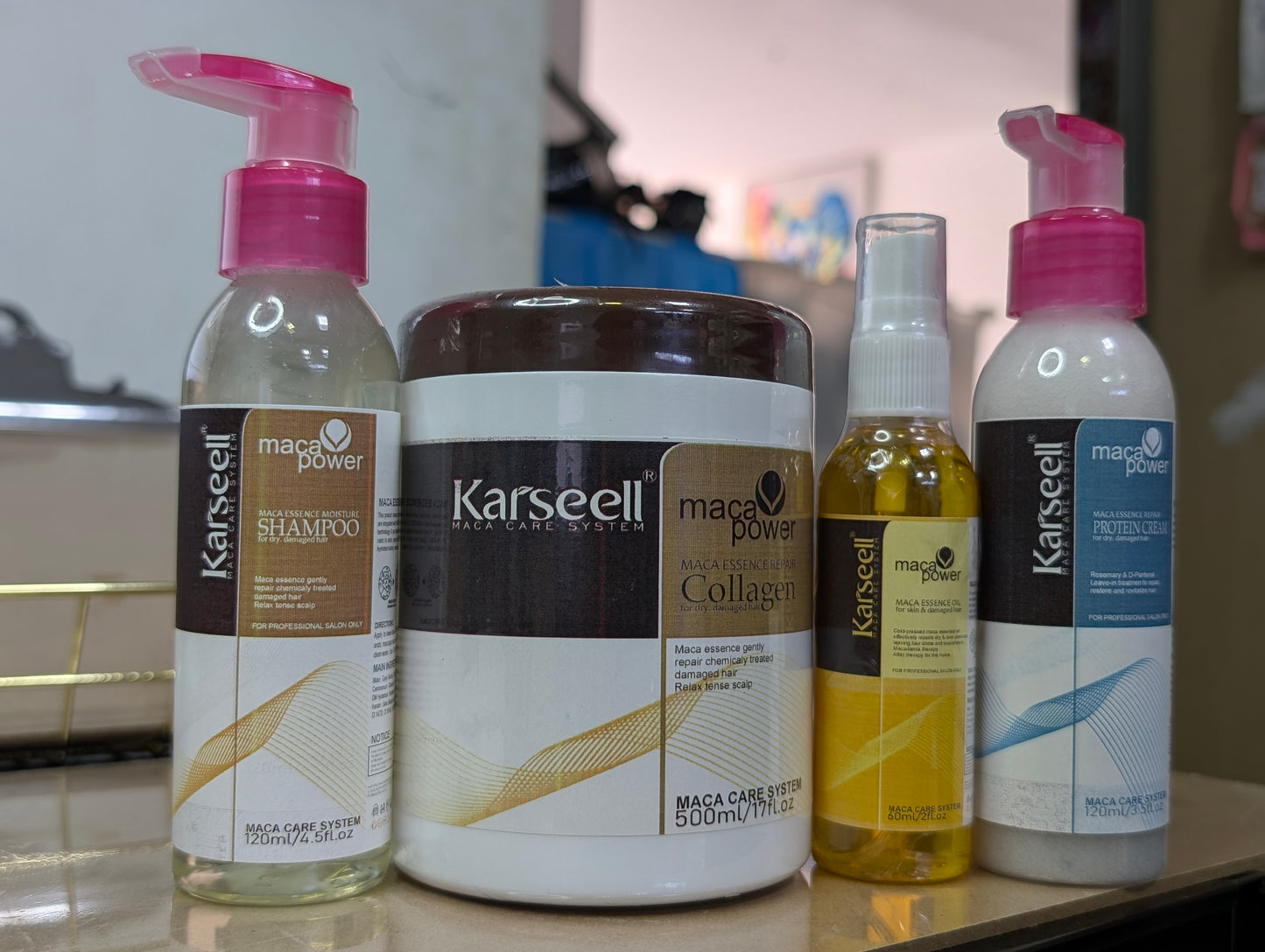COMBO KARSEELL 4x1 Crema+Aceite+Shampoo+Acondicionador